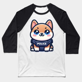 Kawaii Police K9 Baseball T-Shirt